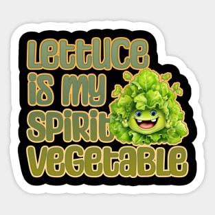 Lettuce is My Spirit Vegetable Sticker